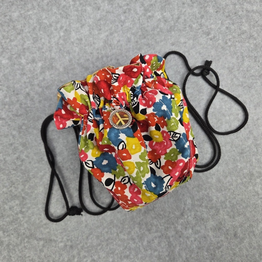 Brighton Floral Drawstring Jewelry Pouch Travel Organizer
